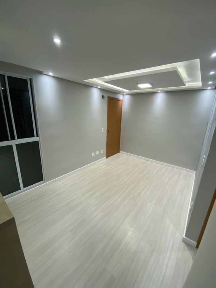 Forro liso entregue em sala residencial — projeto da Gesso Joinville